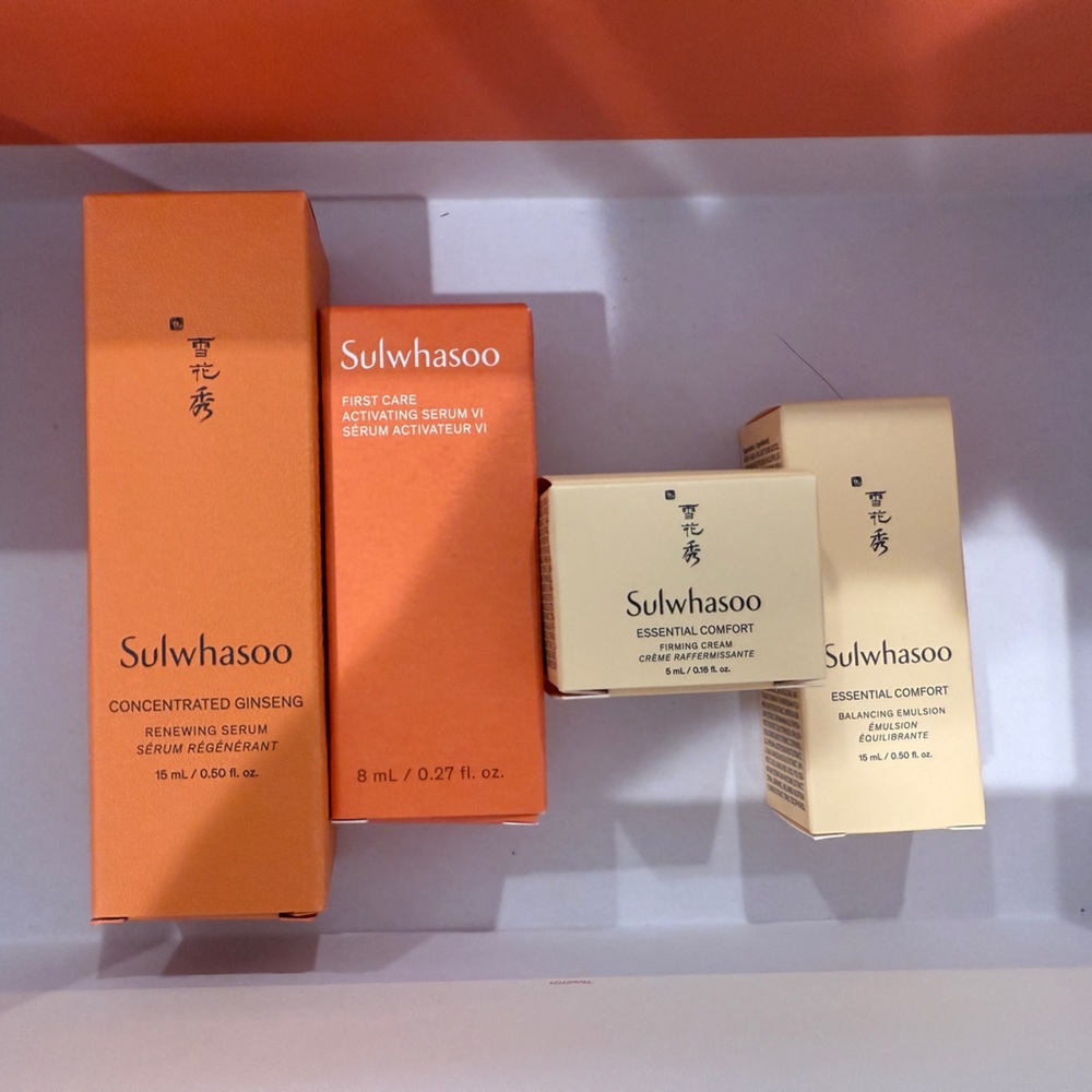 Sulwhasoo Essential Comfort Moisturizer Set - Orange and Cream